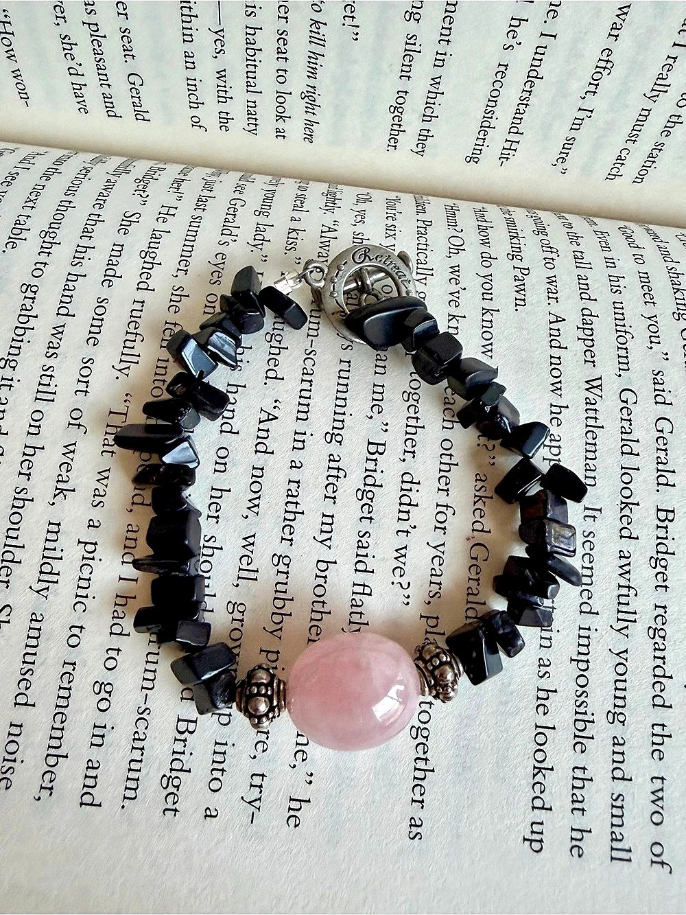 Bead Retreat Black & Pink Beaded Bracelet
